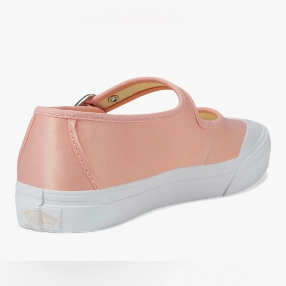Vans Mary Jane Sneakers in Ballet Pink Satin w/Buckle, NWOB, Women’s Multiple - Picture 4 of 15